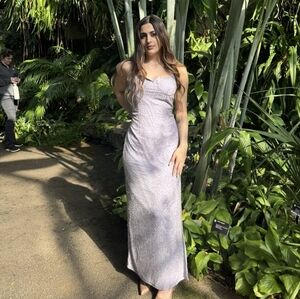 Vintage Laurence Kazar Silk Beaded Gown